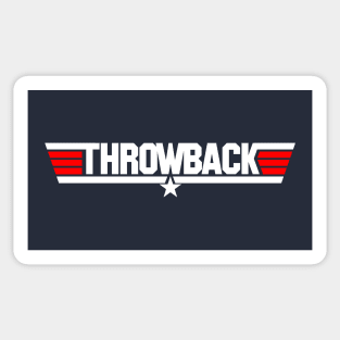 Throwback Thursday (Navy Pilot Movie - Blue) Sticker